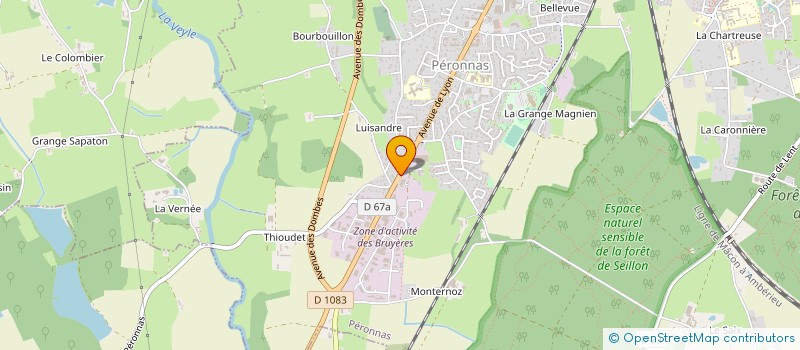 localisation de l'entreprise SOVELOC à PERONNAS