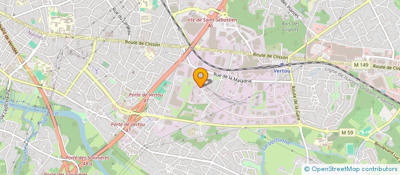 localisation de l'entreprise SOVEMA à VERTOU