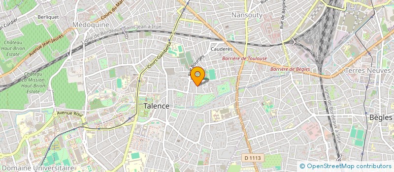 localisation de l'entreprise SOVEMAC à TALENCE