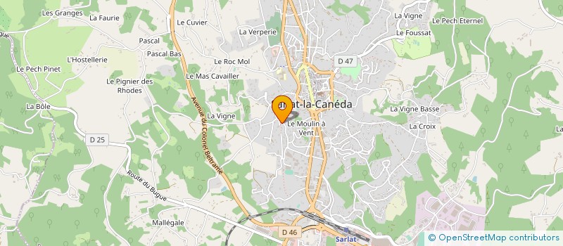 localisation de l'entreprise SOVEMAS à SARLAT-LA-CANEDA