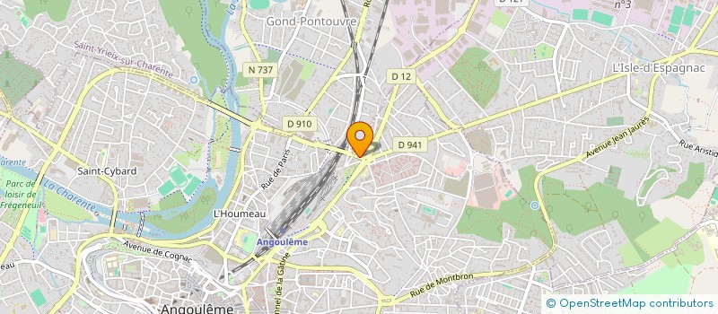 localisation de l'entreprise SOVER SARL à ANGOULEME