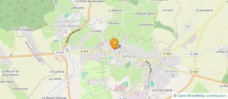 localisation de l'entreprise SOVERIA à BELLEME