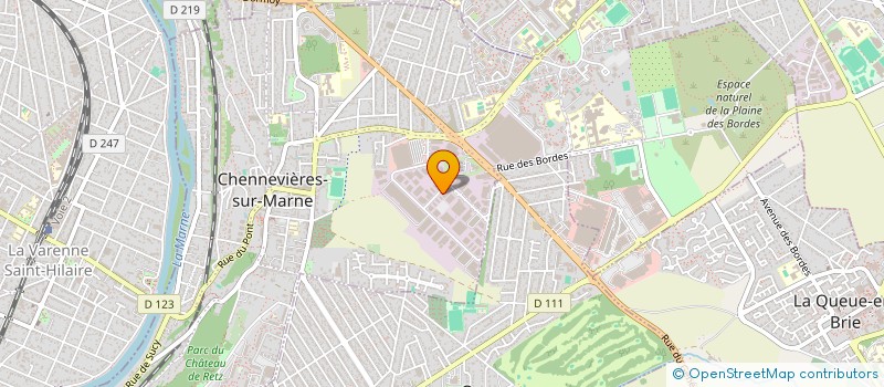 localisation de l'entreprise SOVETHERM à CHENNEVIERES-SUR-MARNE