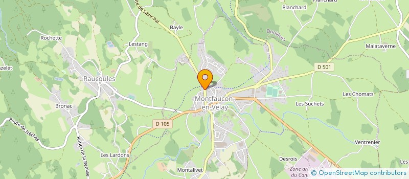 localisation de l'entreprise SOVETRANS  MONTFAUCON-EN-VELAY