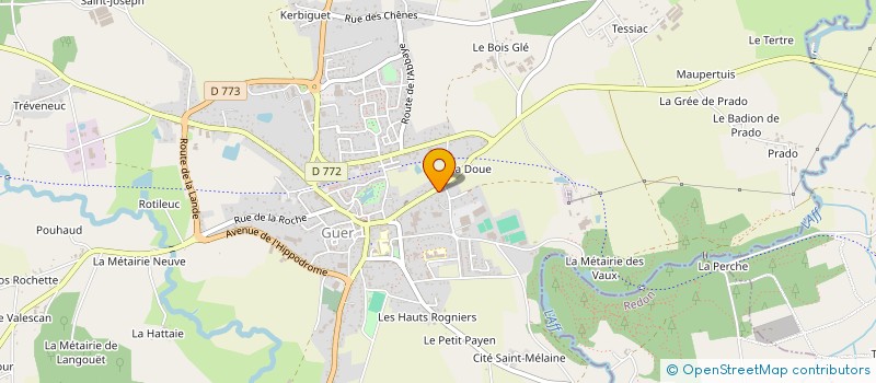 localisation de l'entreprise SOVI  GUER