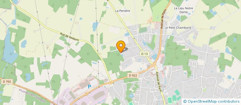 localisation de l'entreprise SOVIA  ROMORANTIN-LANTHENAY