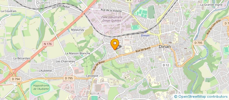 localisation de l'entreprise SOVIBO  DINAN