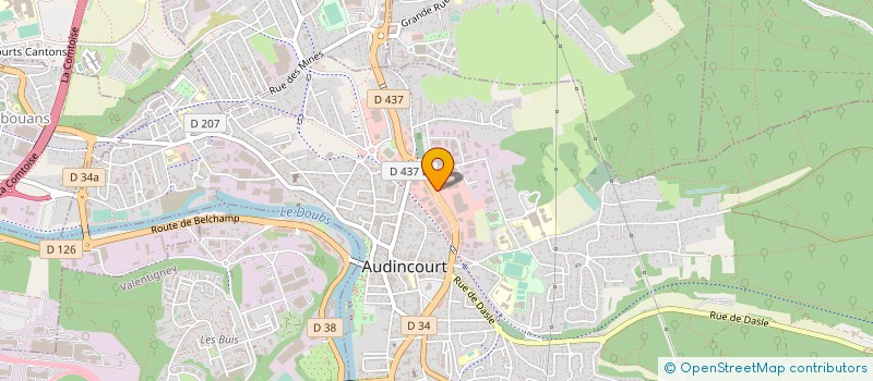 localisation de l'entreprise SOVICE à AUDINCOURT