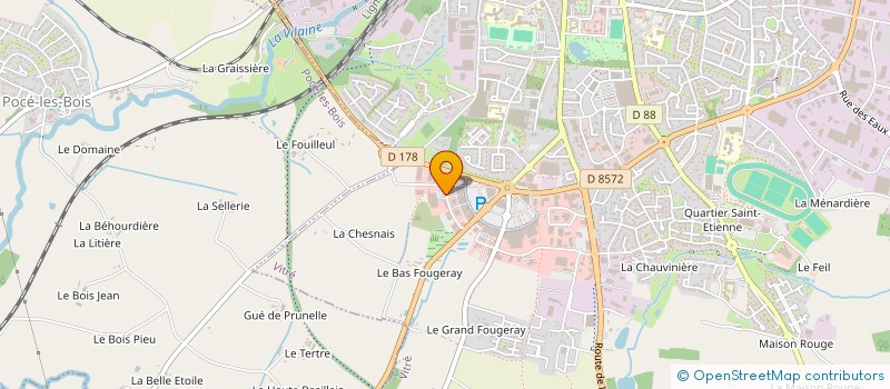 localisation de l'entreprise SOVIDIS à VITRE