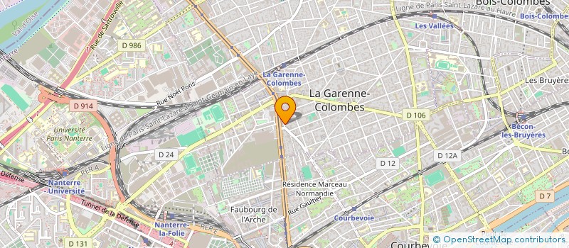 localisation de l'entreprise SOVIEL à LA GARENNE-COLOMBES