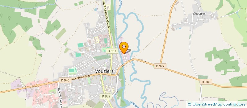 localisation de l'entreprise SOVIFRAIS  VOUZIERS