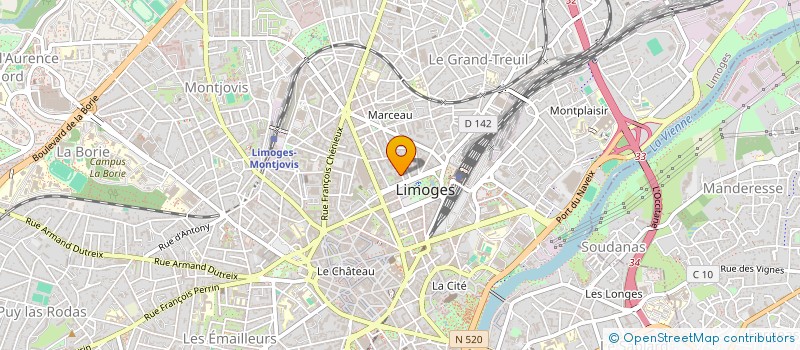 localisation de l'entreprise SOVIM COP BARBES 7 à LIMOGES