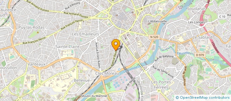 localisation de l'entreprise SOVIM COP GIRAUDOUX à LIMOGES