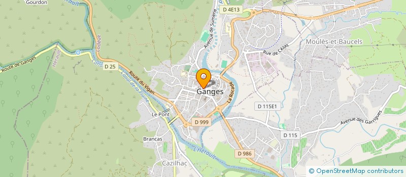 localisation de l'entreprise SOVIMAS  GANGES