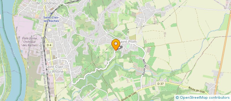 localisation de l'entreprise SOVIMAT à SAINT-PRIM