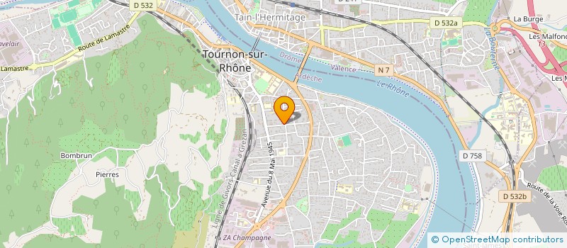 localisation de l'entreprise SOVIMMO à TOURNON-SUR-RHONE