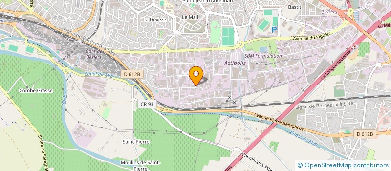 localisation de l'entreprise SOVINI à BEZIERS