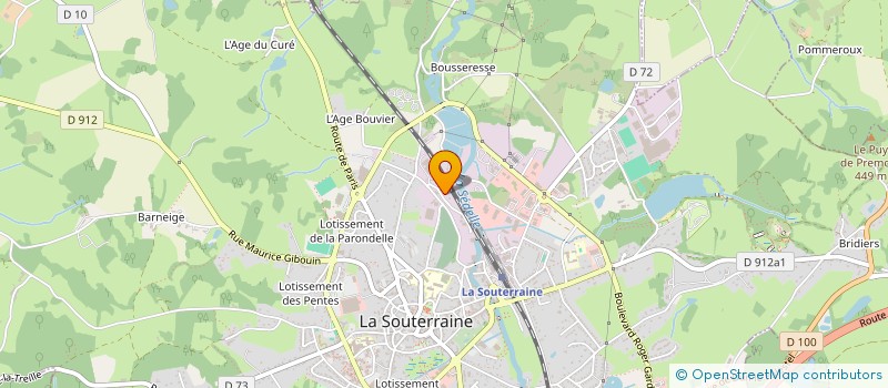 localisation de l'entreprise SOVIPA  LA SOUTERRAINE
