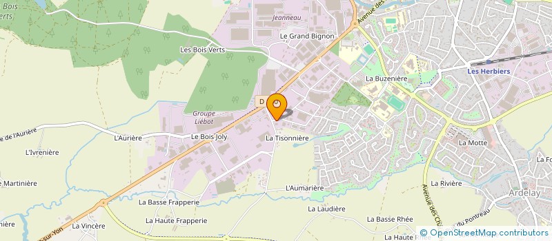 localisation de l'entreprise SOVITAE à LES HERBIERS