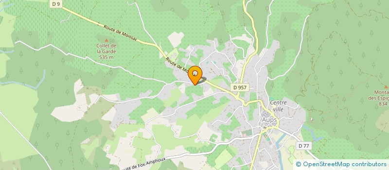 localisation de l'entreprise SOVIVA  AUPS