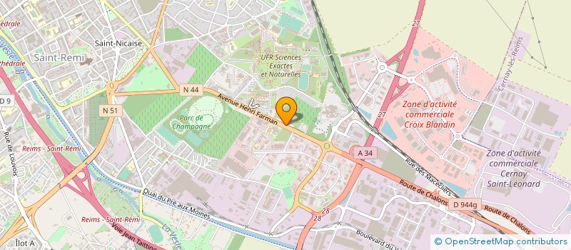 localisation de l'entreprise SOVIXA à REIMS