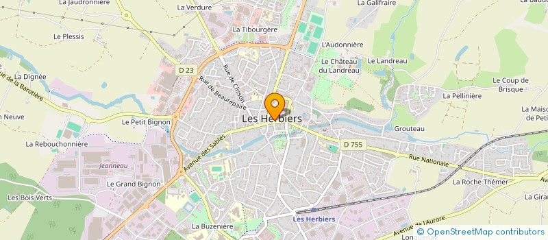 localisation de l'entreprise SOW TELECOM à LES HERBIERS