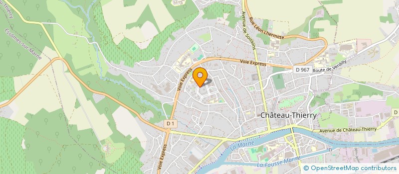 localisation de l'entreprise SOW TRANSPORT à CHATEAU-THIERRY