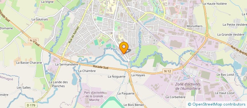 localisation de l'entreprise SOXA à FOUGERES