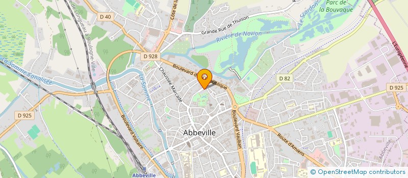 localisation de l'entreprise SOXANA à ABBEVILLE