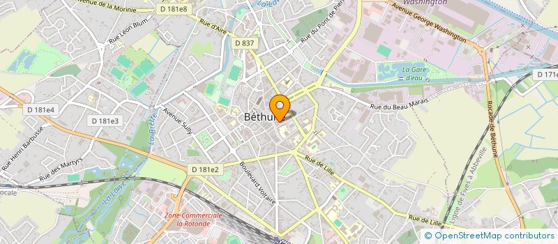 localisation de l'entreprise SOXEDA  BETHUNE