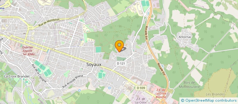localisation de l'entreprise SOYA 1606  SOYAUX