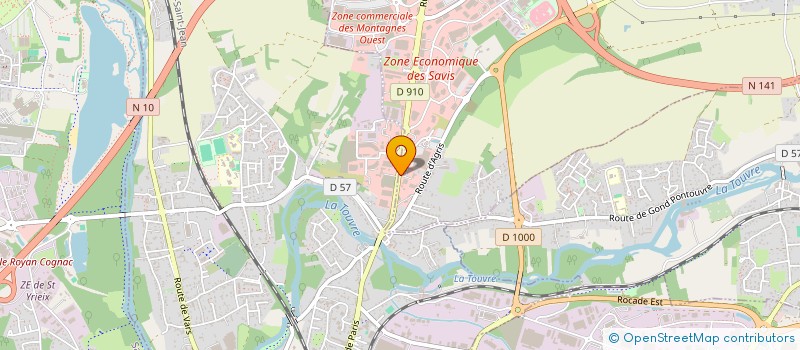 localisation de l'entreprise SOYA ESTHETIQUE à CHAMPNIERS