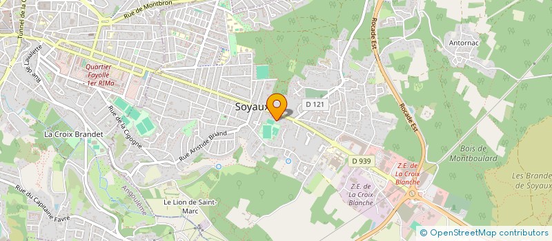 localisation de l'entreprise SOYAUDIS à SOYAUX
