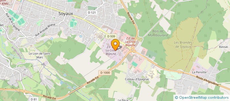 localisation de l'entreprise SOYAUX AMBULANCES à SOYAUX
