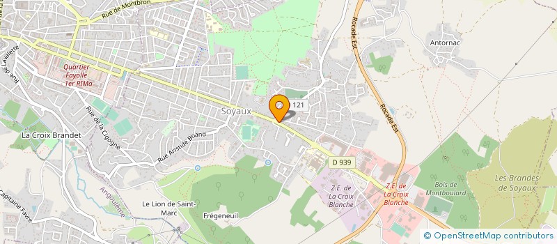 localisation de l'entreprise SOYAUX AUTOMOBILES à SOYAUX