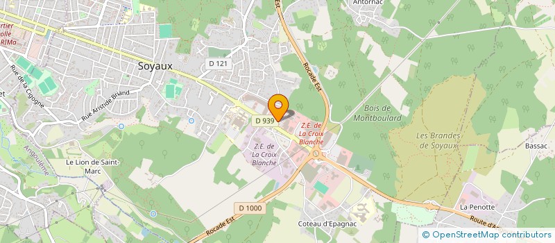 localisation de l'entreprise SOYAUX OPTIQUE à SOYAUX