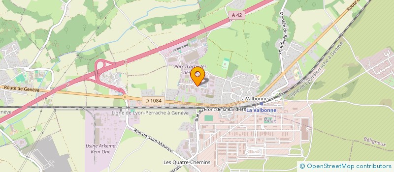 localisation de l'entreprise SOYER LEVAGE  BELIGNEUX
