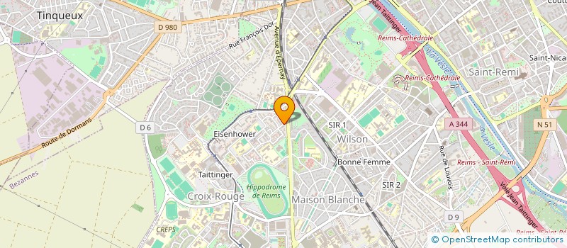 localisation de l'entreprise SOYEUX TUYAUTERIE ET VENTILATION  REIMS