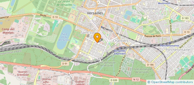 localisation de l'entreprise SOYEZ CONSEIL à VERSAILLES