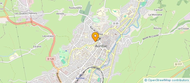 localisation de l'entreprise SOYONS CREATEURS D'ALTERNATIVES POPULAIRES (SCAP)  AURILLAC