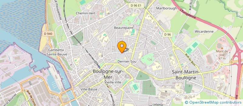 localisation de l'entreprise SOZANI FASHION&ART à BOULOGNE-SUR-MER