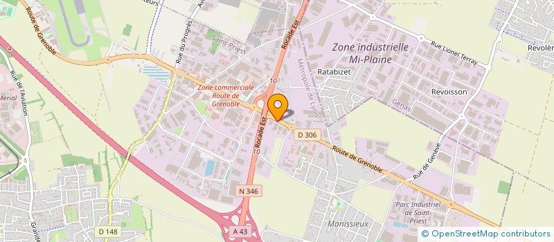 localisation de l'entreprise SP 215  SAINT-PRIEST