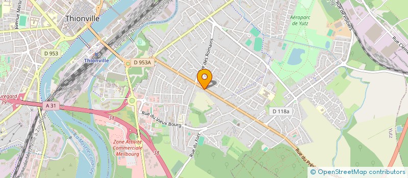 localisation de l'entreprise SP  YUTZ