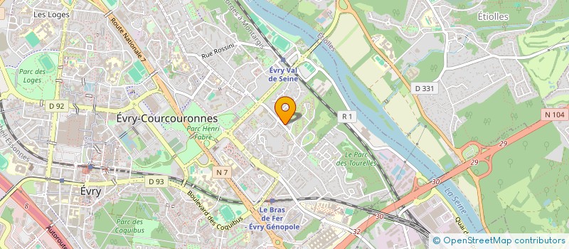 localisation de l'entreprise SP à EVRY-COURCOURONNES