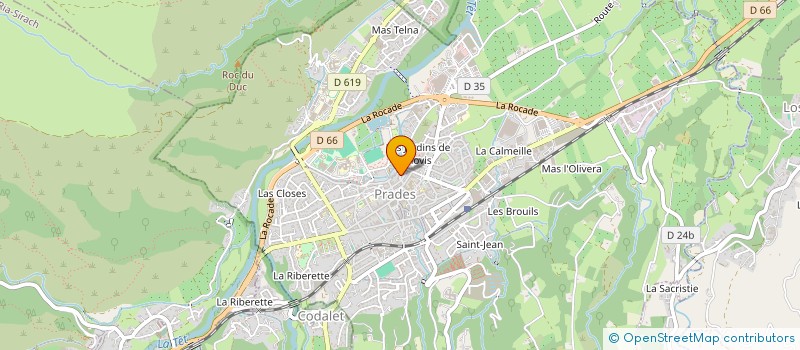 localisation de l'entreprise SP  PRADES