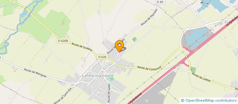 localisation de l'entreprise SP  LAFITTE-VIGORDANE