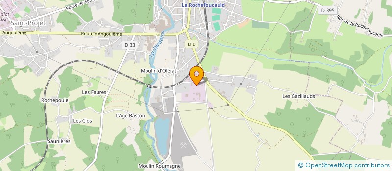 localisation de l'entreprise SP  LA ROCHEFOUCAULD-EN-ANGOUMOIS