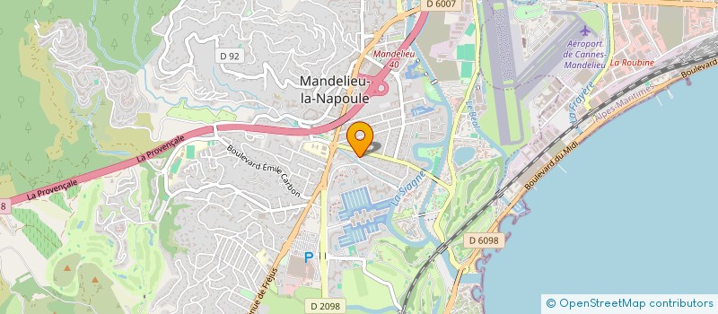 localisation de l'entreprise SP à MANDELIEU-LA-NAPOULE