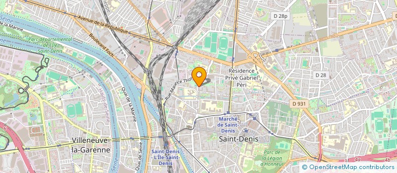 localisation de l'entreprise SP 93 ALIMENTATION à SAINT-DENIS