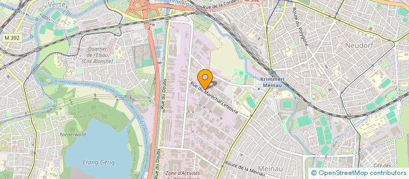 localisation de l'entreprise SP AMENAGEMENT à STRASBOURG